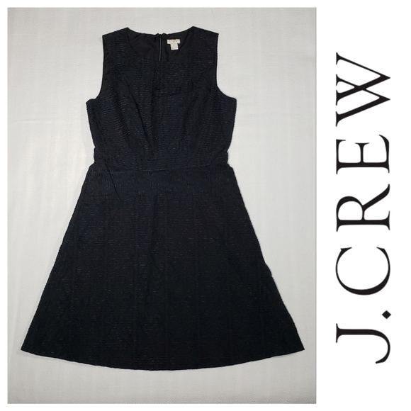 J.CREW Jacquard Eyelet Fit and Flare Dress - Picture 1 of 5